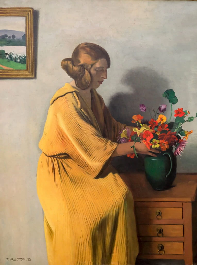 Félix Vallotton - 230, Donna con un mazzo di fiori, Musee du Petit Palais, Paris